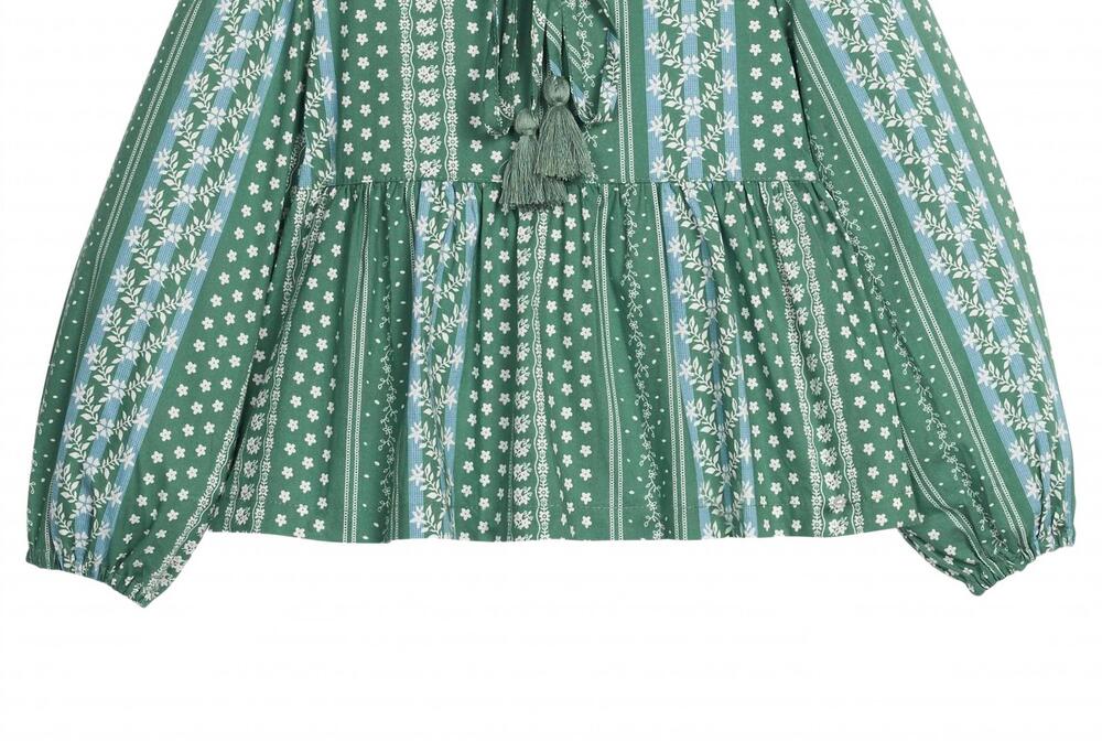 NEW BISBY kids' riviera top in fairfield forest stripe